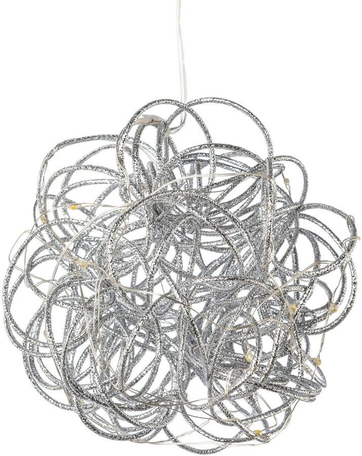 Creativ light Decoratief object Hangend draadbol met 10 led's ø 15 cm op batterijen 2-delige set (set 2 stuks) - Foto 2