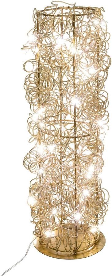 Creativ light Decoratief object Metalen draad toren Cilinder van draad batterijgevoed met timerfunctie (1 stuk)