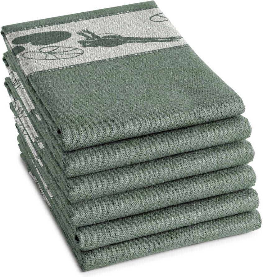 DDDDD theedoek Froggy 60x65cm Laurel 6 stuks - Foto 3