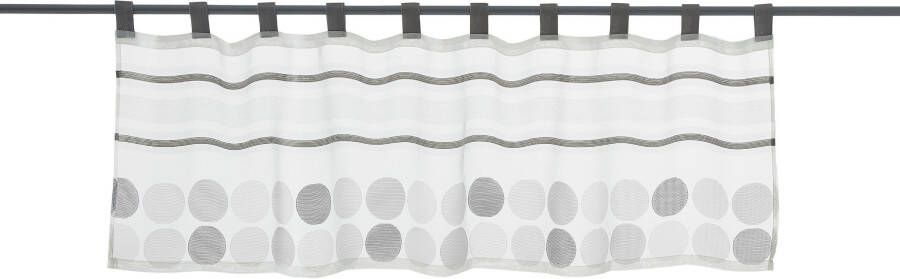 Decolife Valletje Malie HxB: 45x140 schijfgordijn met geweven structuur (1 stuk) - Foto 3