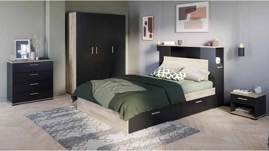 Demeyere GROUP Bedframe LIFE ideaal voor kleine kamers ruimtebesparend veel opbergruimte - Foto 13