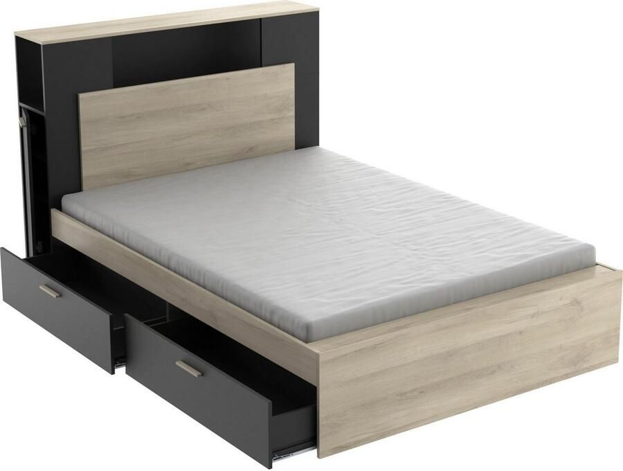 Demeyere GROUP Bedframe LIFE ideaal voor kleine kamers ruimtebesparend veel opbergruimte - Foto 9