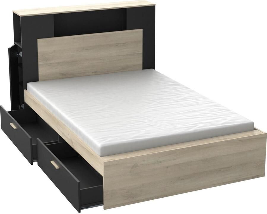 Demeyere GROUP Bedframe LIFE ideaal voor kleine kamers ruimtebesparend veel opbergruimte - Foto 7