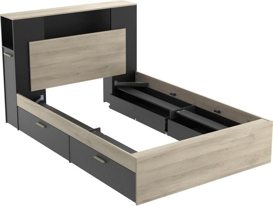 Demeyere GROUP Bedframe LIFE ideaal voor kleine kamers ruimtebesparend veel opbergruimte - Foto 10