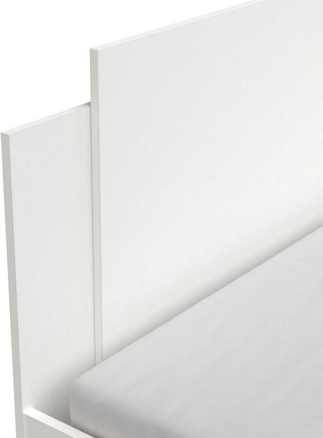 CBA EMOB Bed Maura met opbergruimte 140 x 190cm 200 cm-Kronberg eik mat wit Bedden met lades Wit; Bruin Melamine; Spaanplaat Bedden met lades Tweepersoons Normaal bed Op voorraad - Foto 11