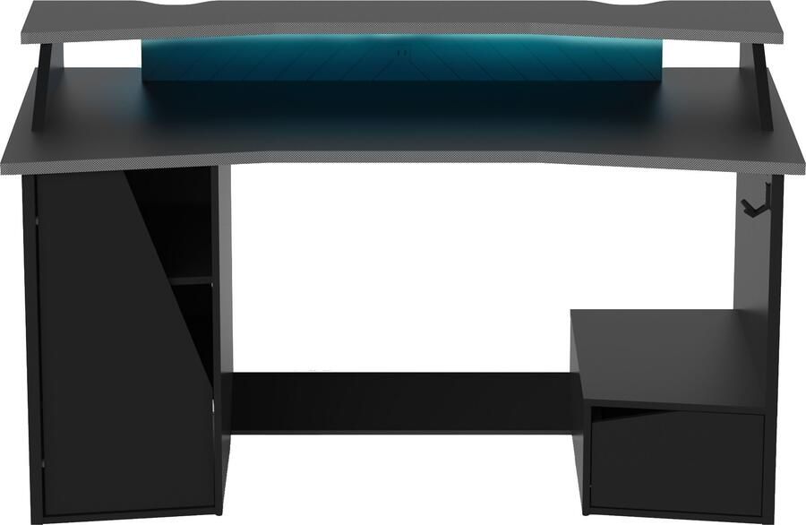 Demeyere GROUP Bureau Venom Gaming bureau mat zwart met 1 headsethouder - Foto 7