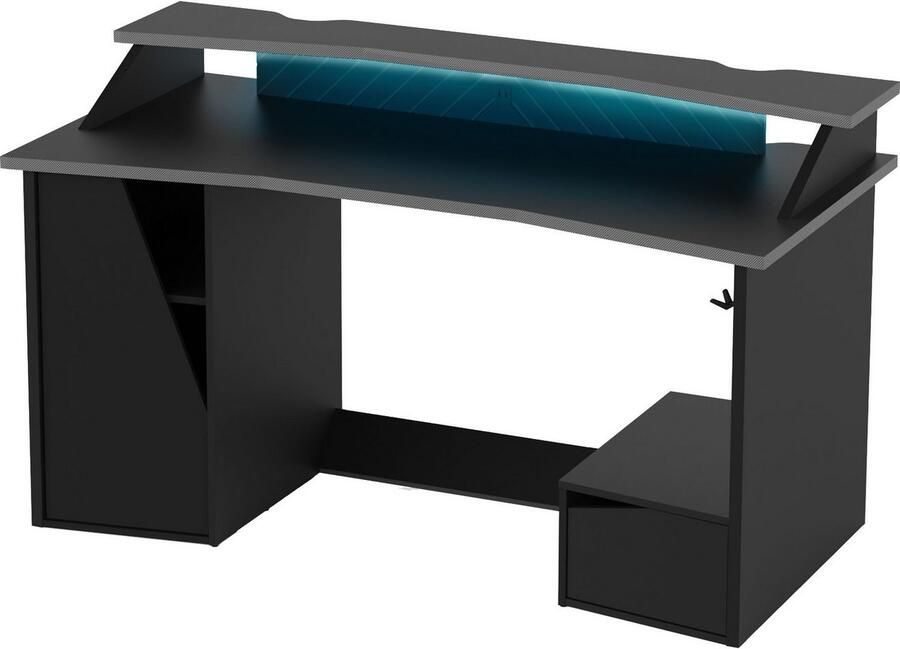 Demeyere GROUP Bureau Venom Gaming bureau mat zwart met 1 headsethouder - Foto 6