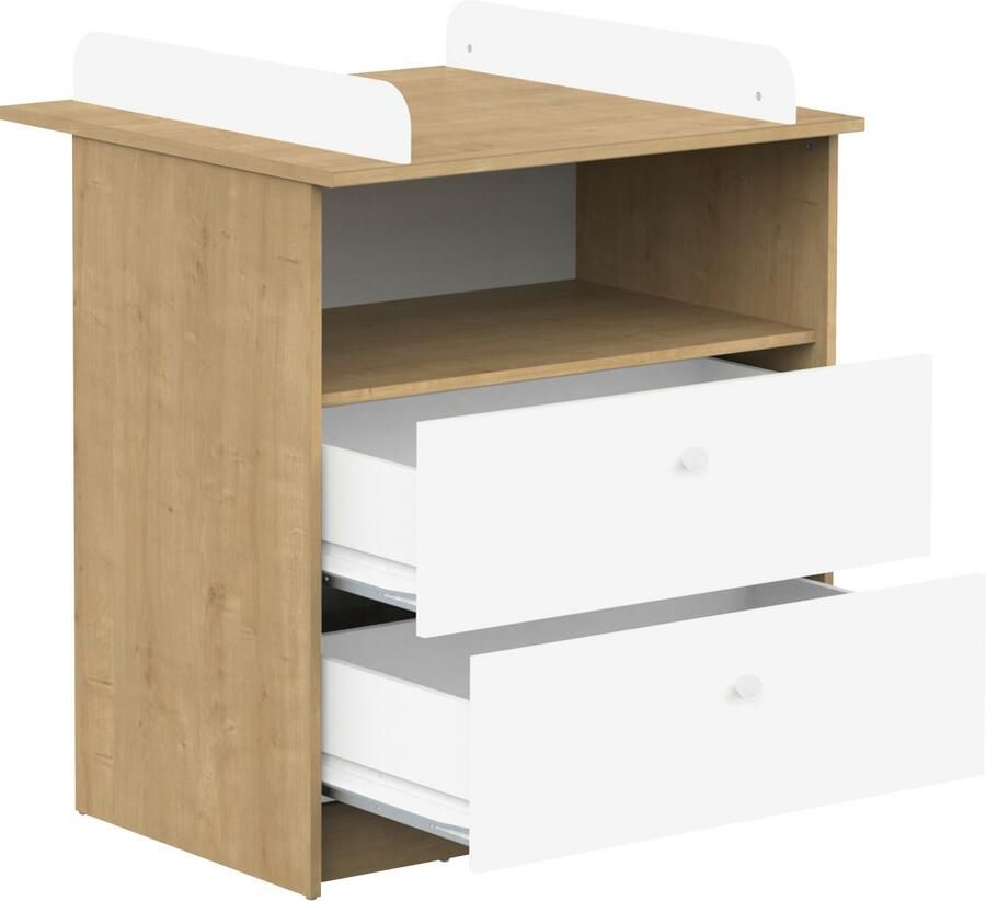 CBA Verzorgtafel Helicia 70x79 60x94x40 cm Lichtbruin spaanplaat - Foto 4