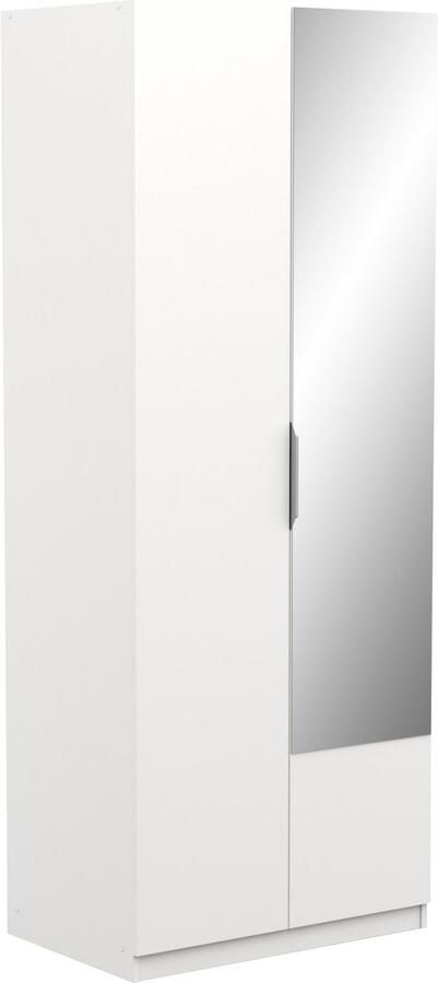 CBA Garderobekast Spectre 80cm met spiegel mat wit - Foto 6