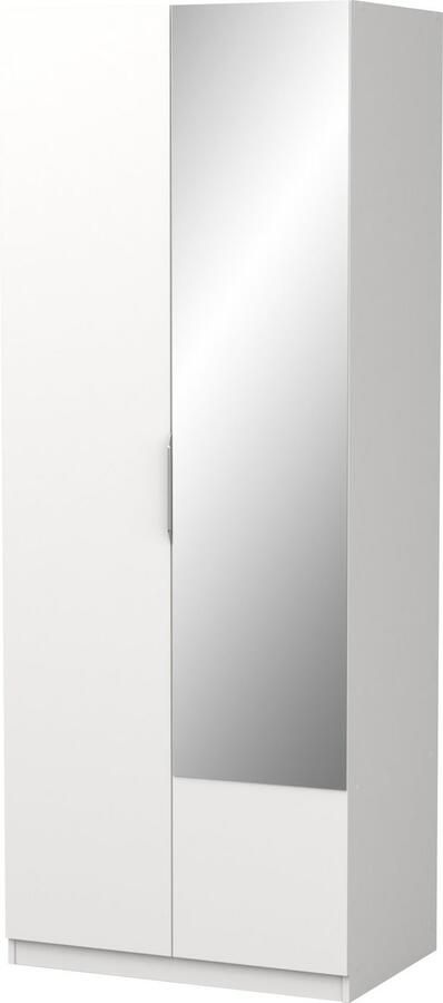 CBA Garderobekast Spectre 80cm met spiegel mat wit - Foto 8