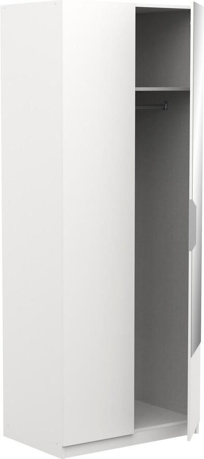 CBA Garderobekast Spectre 80cm met spiegel mat wit - Foto 7