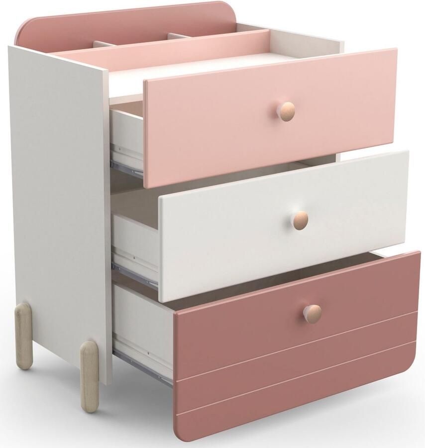 Demeyere GROUP Kast met laden en deuren Jade Lade met rolgeleiding ronde knoppen met rozegoudkleur-finish - Foto 4