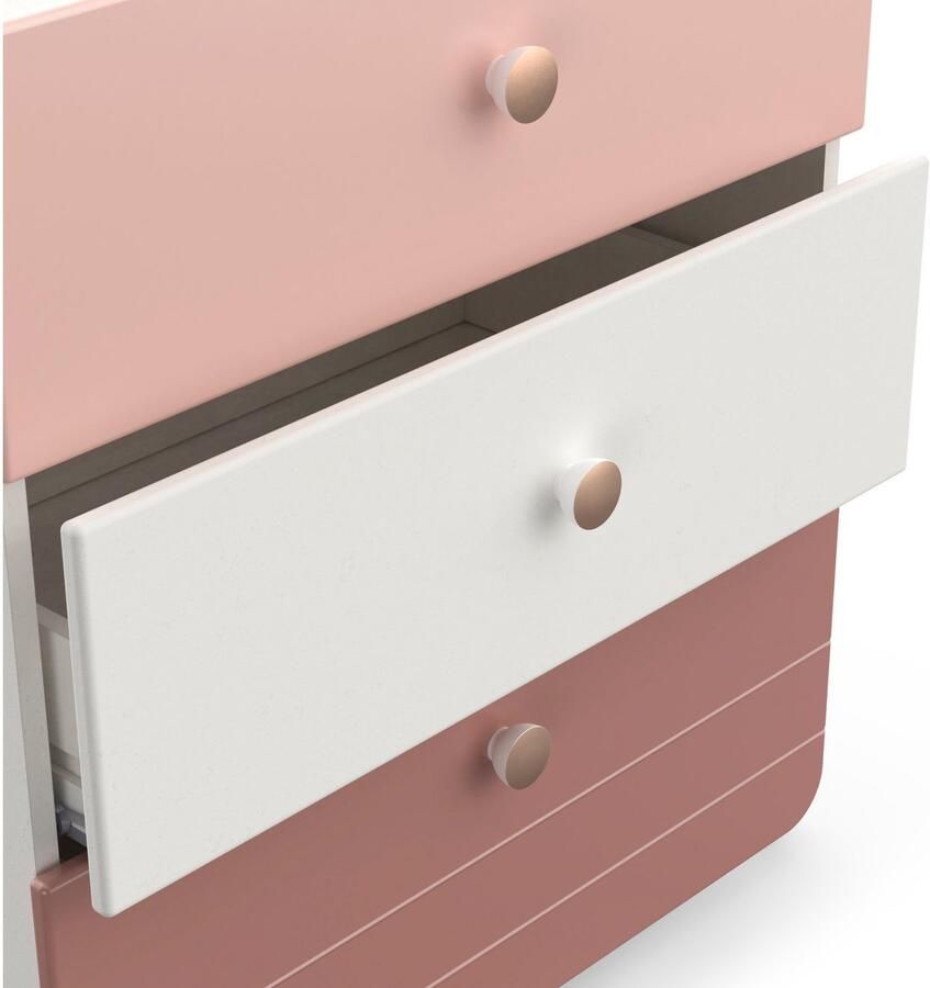 Demeyere GROUP Kast met laden en deuren Jade Lade met rolgeleiding ronde knoppen met rozegoudkleur-finish - Foto 5