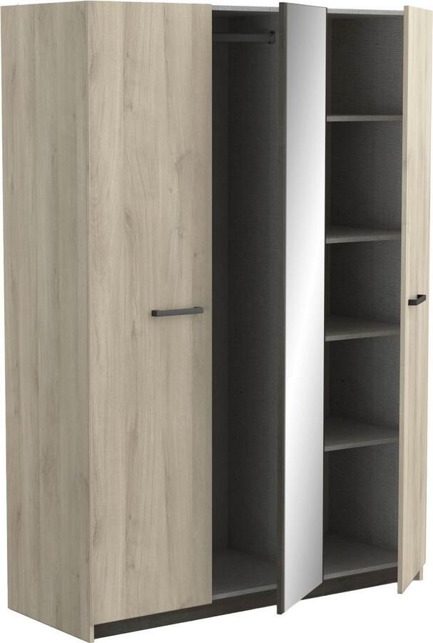 CBA Kleerkast Waylon 3 draaideuren 1 kledingroede en 4 legplanken-Kronberg eik Waterford eik - Foto 7