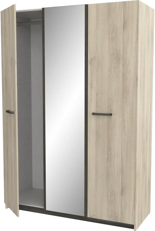 CBA Kleerkast Waylon 3 draaideuren 1 kledingroede en 4 legplanken-Kronberg eik Waterford eik - Foto 8