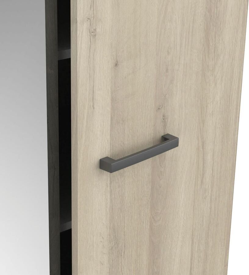 CBA Kleerkast Waylon 3 draaideuren 1 kledingroede en 4 legplanken-Kronberg eik Waterford eik - Foto 4