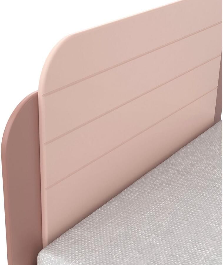 CBA EMOB Bed Janne 90 x 200 cm-mat roze mat wit Tienerbedden Roze Melamine; MDF; Spaanplaat Tienerbedden Eenpersoons Normaal bed Op voorraad - Foto 4