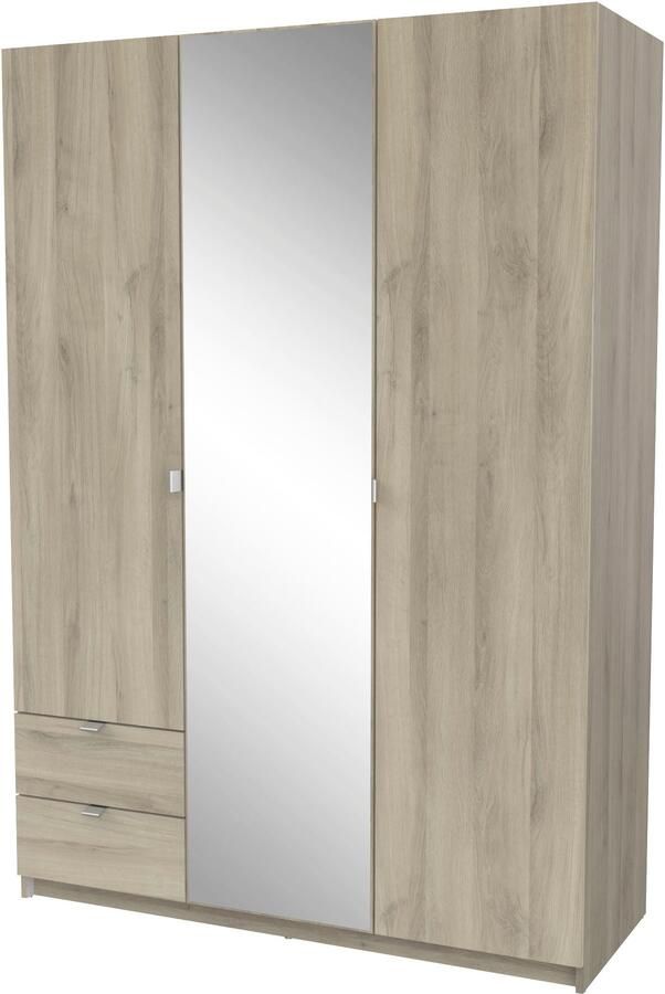 Demeyere GROUP Kledingkast Mellie met spiegel en 2 lades 3 planken 2 kledingstangen - Foto 6