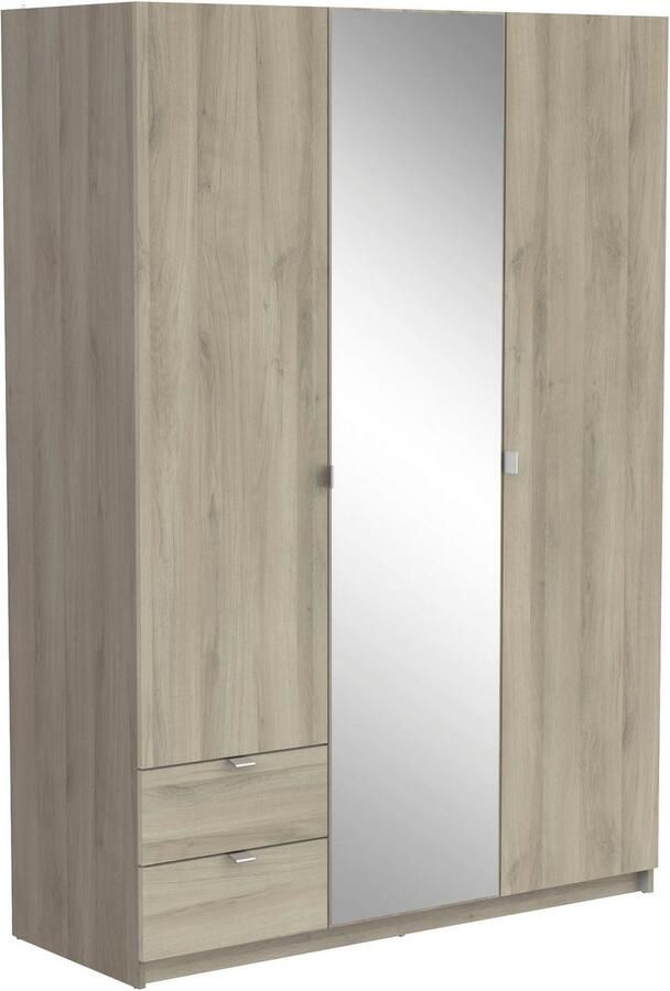 Demeyere GROUP Kledingkast Mellie met spiegel en 2 lades 3 planken 2 kledingstangen - Foto 5