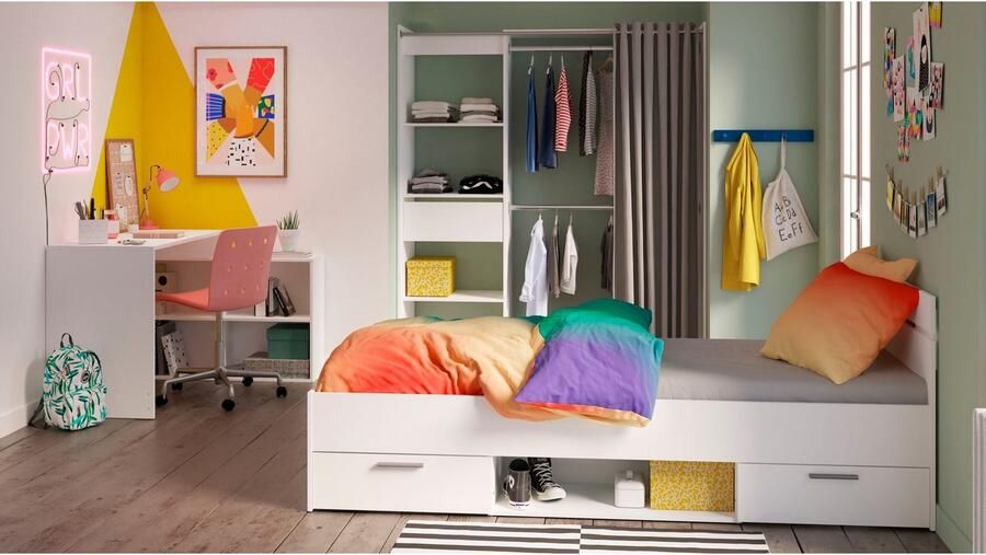 Demeyere GROUP Kledingkast met gordijn Chicago variabel in de breedte ca. 114 167 cm veel opbergruimte en opbergruimte - Foto 8