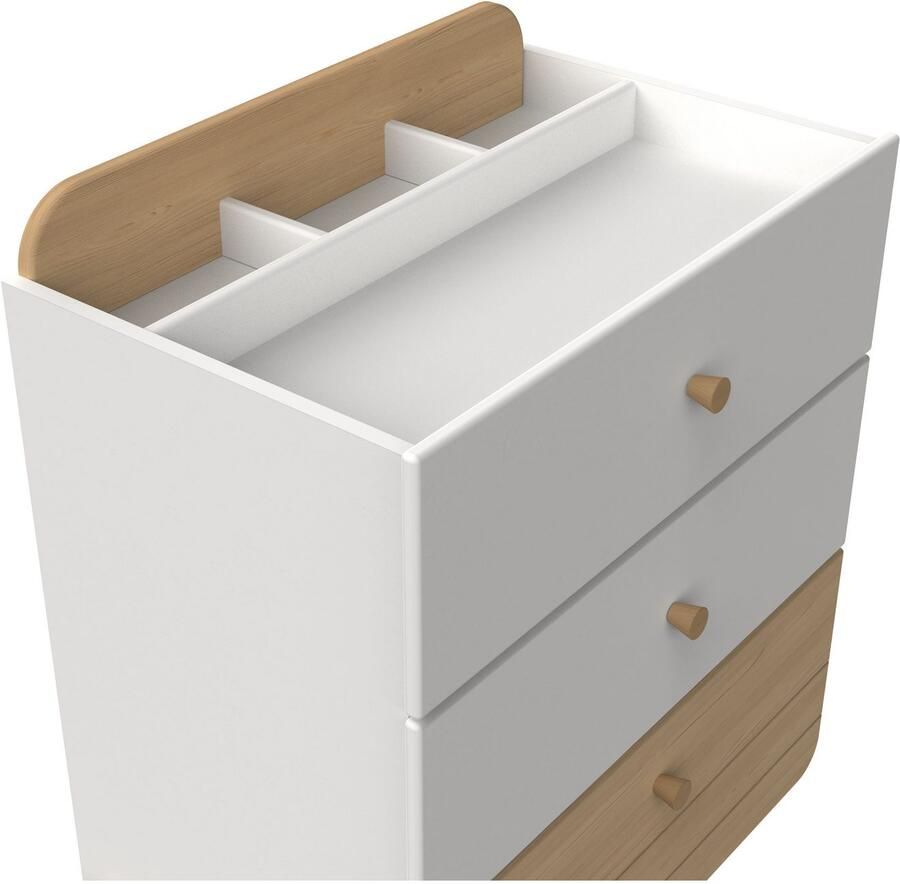 Demeyere GROUP Lade Edaj Commode 3 lades eik wit