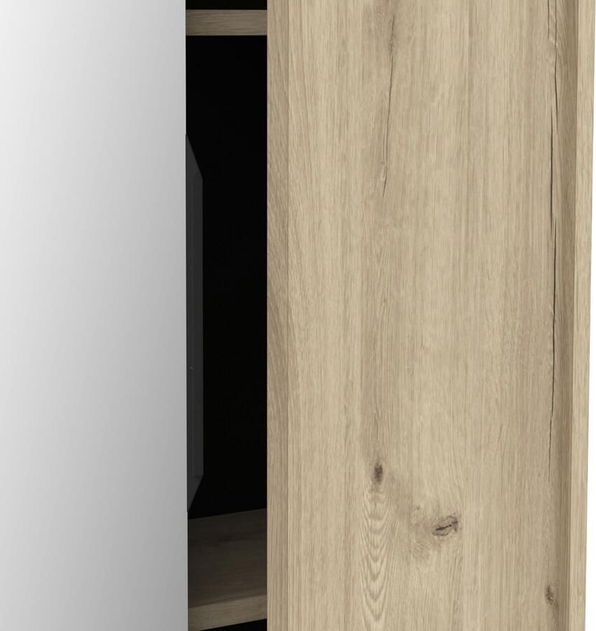 CBA Schoenenkast EBONY met 2 deuren en spiegel – Royal Oak