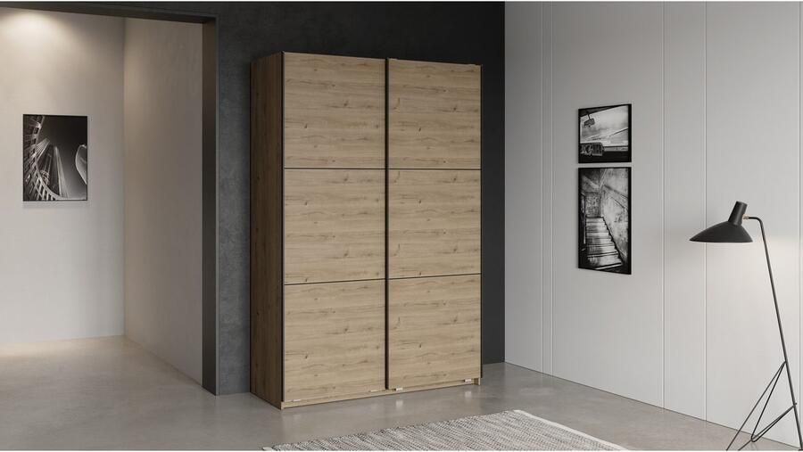 Demeyere GROUP Schuifdeurkast Alhambra veel opbergruimte 2 kledingstangen van staal veel planken - Foto 7