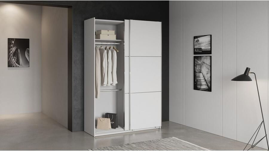 Demeyere GROUP Schuifdeurkast Alhambra veel opbergruimte 2 kledingstangen van staal veel planken - Foto 11