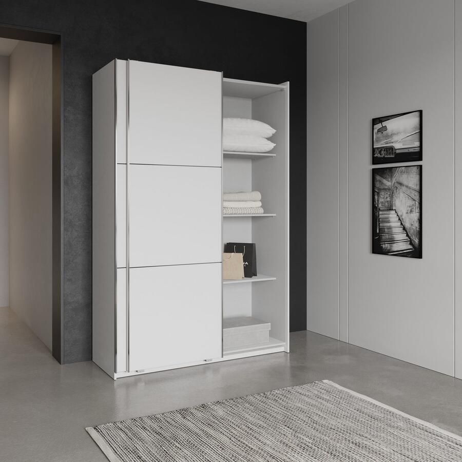 Demeyere GROUP Schuifdeurkast Alhambra veel opbergruimte 2 kledingstangen van staal veel planken - Foto 3