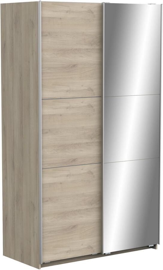 Demeyere GHOST kledingkast Kronberg eiken decor 2 schuifdeuren + spiegel L.116 5 x D.59 8 x H.203 cm - Foto 5