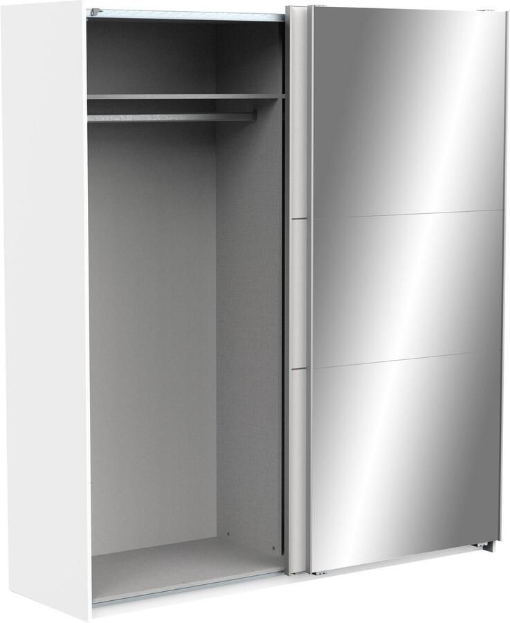 Demeyere GHOST kledingkast Matwit decor 2 schuifdeuren + spiegel L.178 1 x D.59 9 x H.203 cm - Foto 5