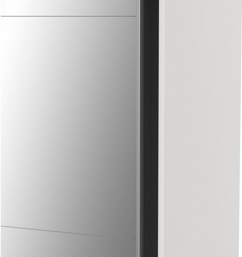 Demeyere GHOST kledingkast Matwit decor 2 schuifdeuren + spiegel L.178 1 x D.59 9 x H.203 cm