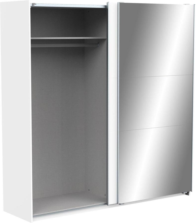 Demeyere GHOST kledingkast Matwit decor 2 schuifdeuren + spiegel L.194 5 x D.59 9 x H.203 cm - Foto 5