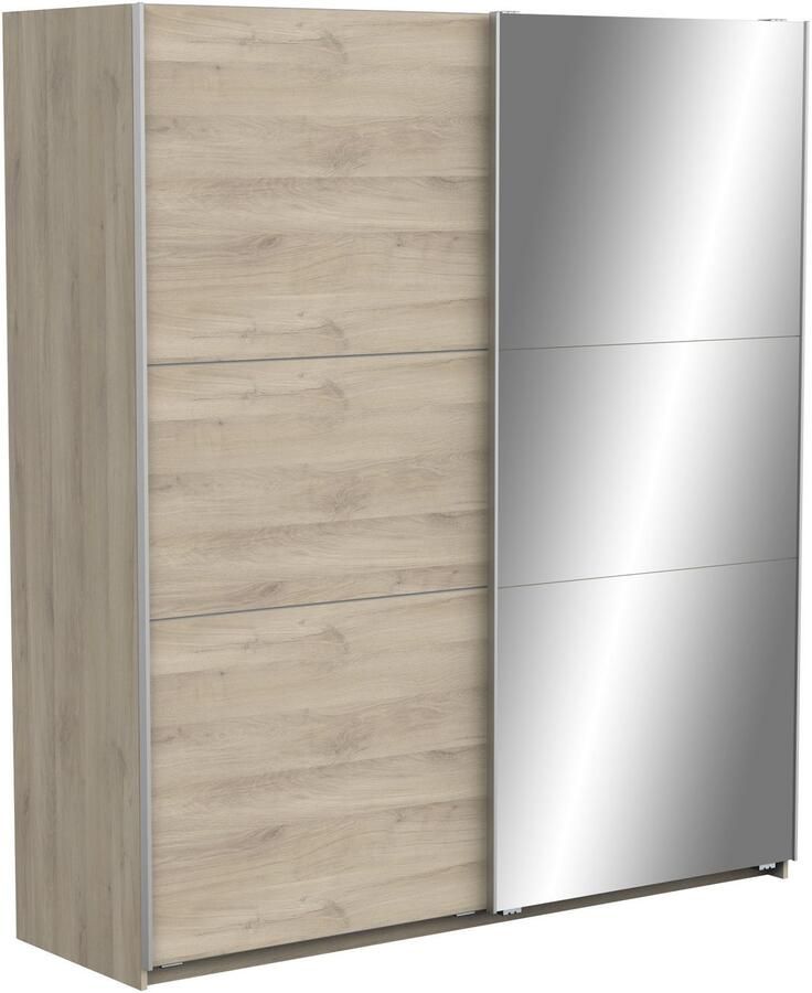 Demeyere GHOST kledingkast Kronberg eiken decor 2 schuifdeuren + spiegel L.178 1 x D.59 9 x H.203 cm - Foto 6