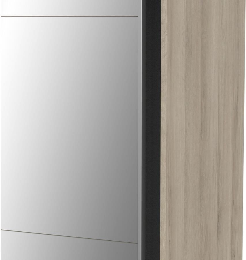 Demeyere GHOST kledingkast Kronberg eiken decor 2 schuifdeuren + spiegel L.178 1 x D.59 9 x H.203 cm - Foto 2