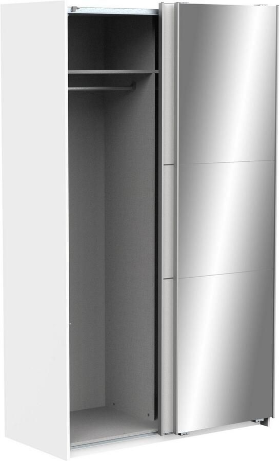 Demeyere GHOST kledingkast Matwit decor 2 schuifdeuren + spiegel L.116 5 x D.59 8 x H.203 cm - Foto 4