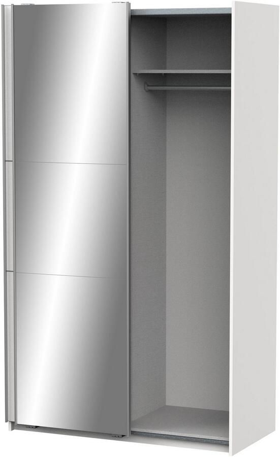 Demeyere GHOST kledingkast Matwit decor 2 schuifdeuren + spiegel L.116 5 x D.59 8 x H.203 cm - Foto 2