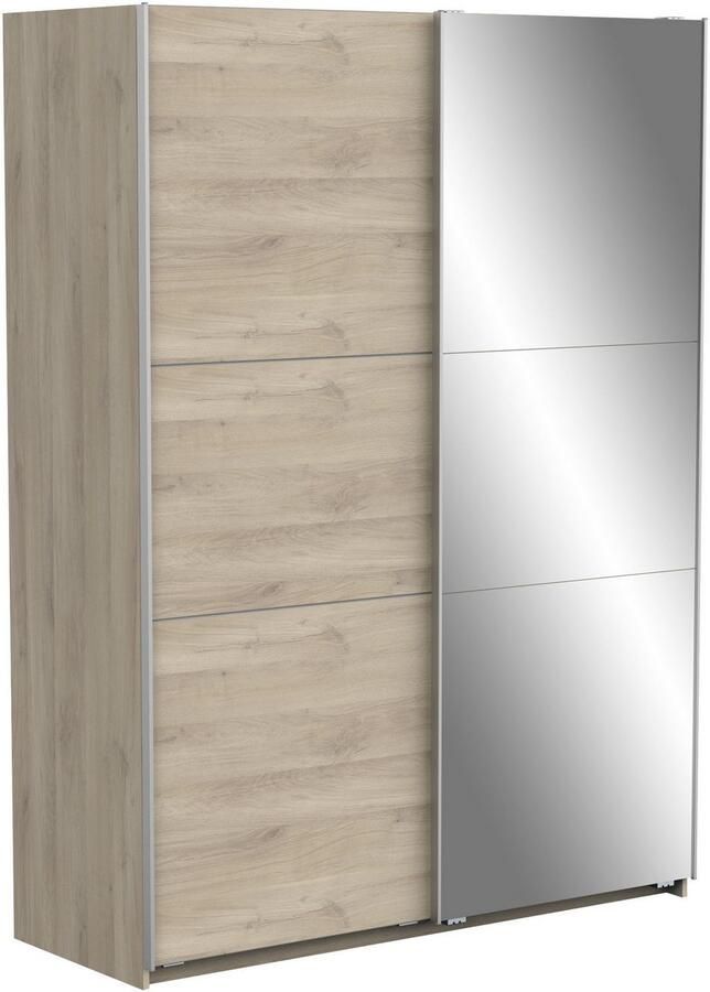 Demeyere GHOST kledingkast Kronberg eiken decor 2 schuifdeuren + spiegel L.148 x D.59 8 x H.203 cm - Foto 7