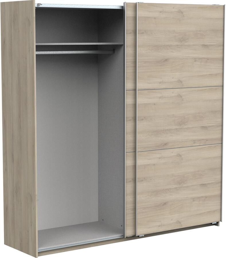 Demeyere GHOST kledingkast Kronberg eiken decor 2 schuifdeuren L.194 5 x D.59 9 x H.203 cm - Foto 6