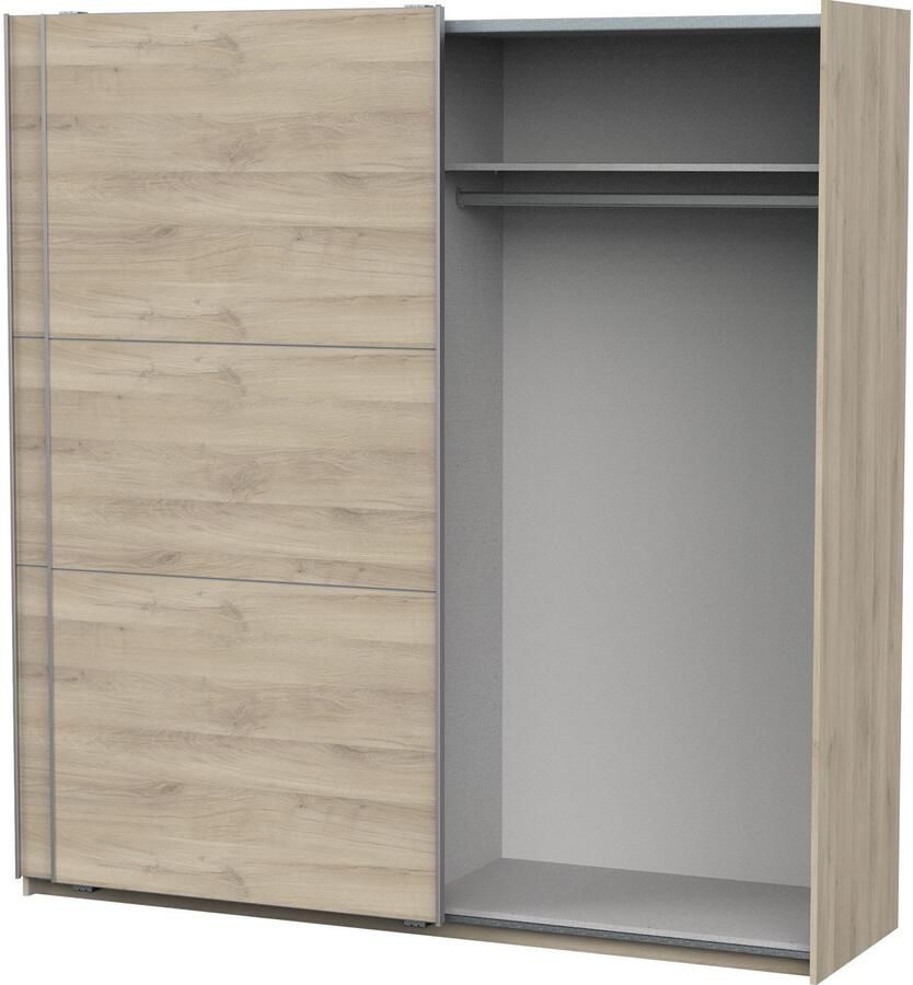 Demeyere GHOST kledingkast Kronberg eiken decor 2 schuifdeuren L.194 5 x D.59 9 x H.203 cm - Foto 3