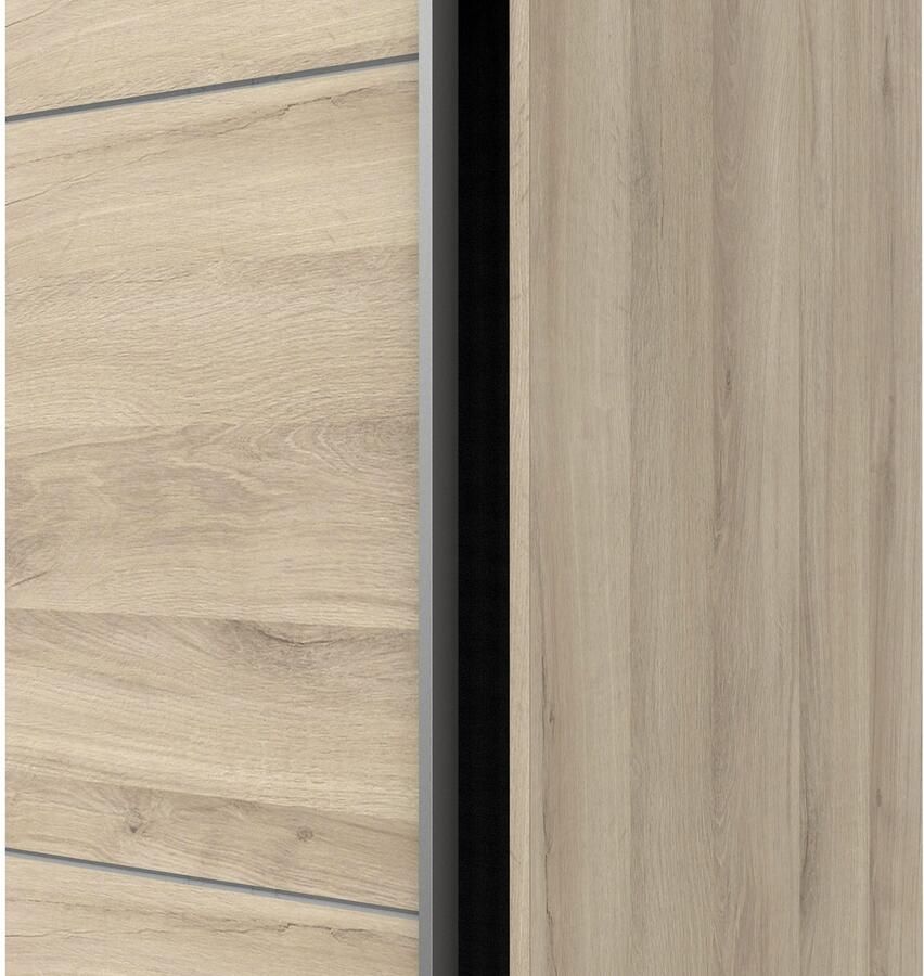 Demeyere GHOST kledingkast Kronberg eiken decor 2 schuifdeuren L.178 1 x D.59 9 x H.203 cm - Foto 2