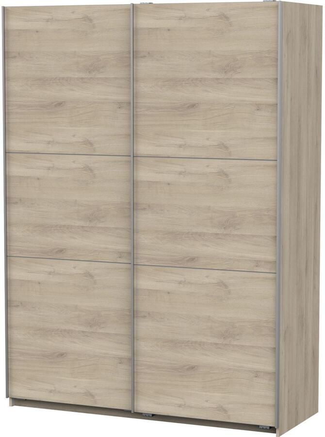 Demeyere GHOST kledingkast Kronberg eiken decor 2 schuifdeuren L.148 x D.59 9 x H.203 cm - Foto 4