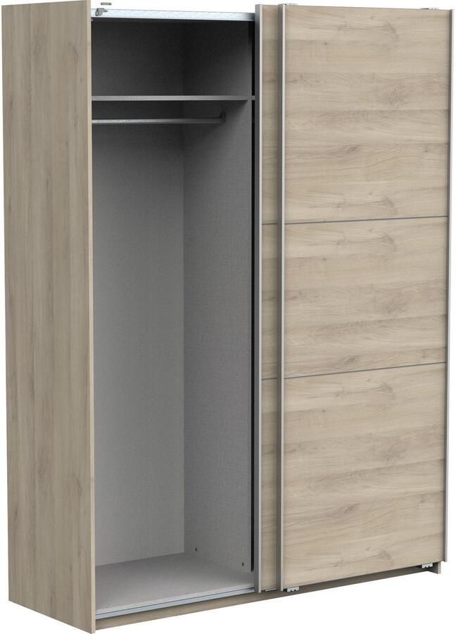 Demeyere GHOST kledingkast Kronberg eiken decor 2 schuifdeuren L.148 x D.59 9 x H.203 cm - Foto 7