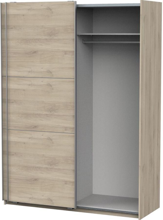 Demeyere GHOST kledingkast Kronberg eiken decor 2 schuifdeuren L.148 x D.59 9 x H.203 cm - Foto 5