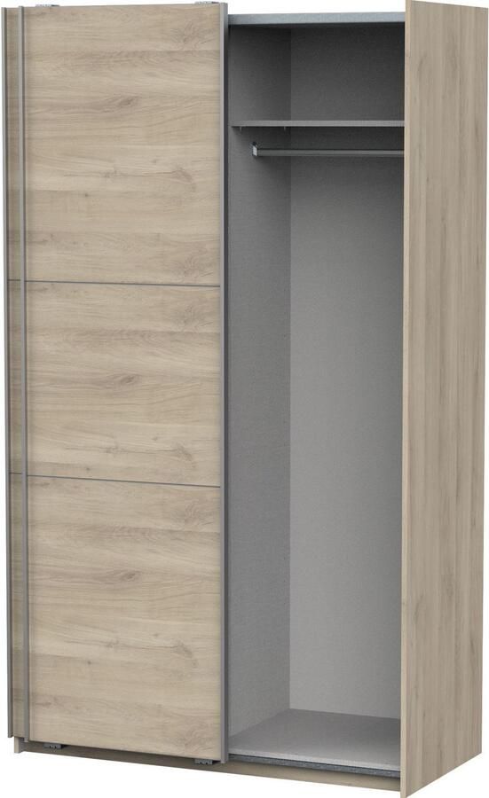 Demeyere GHOST kledingkast Kronberg eiken decor 2 schuifdeuren L.116 5 x D. 59 9 x H. 203 cm - Foto 3