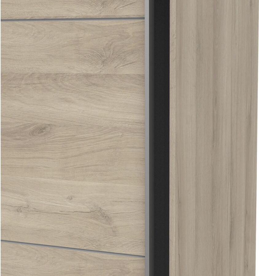 Demeyere GHOST kledingkast Kronberg eiken decor 2 schuifdeuren L.116 5 x D. 59 9 x H. 203 cm