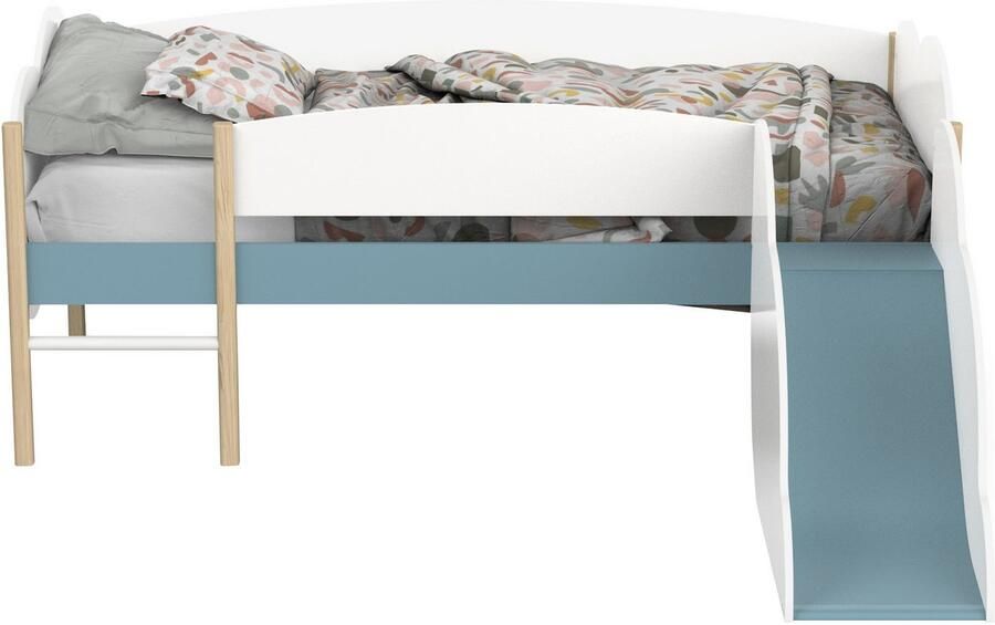 Demeyere GROUP Speelbed Longane Kinderbed in de vorm van wolken met kleine glijbaan - Foto 7