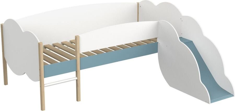 Demeyere GROUP Speelbed Longane Kinderbed in de vorm van wolken met kleine glijbaan - Foto 9