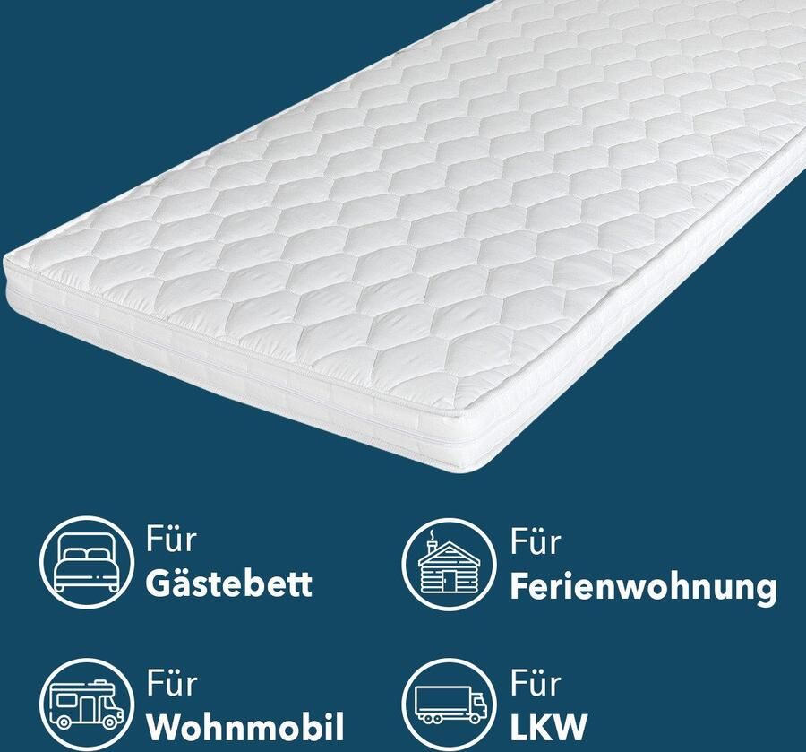 DI QUATTRO Comfortschuimmatras Matras caravan hoogte 10 cm - Foto 4