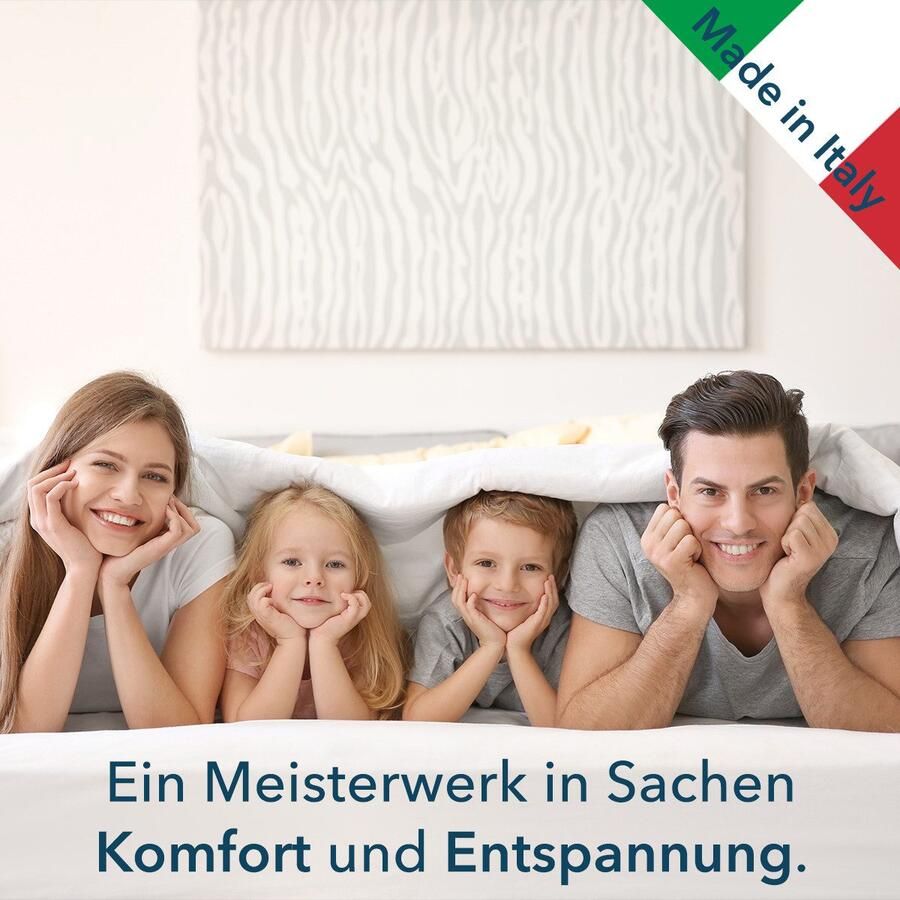 DI QUATTRO Comfortschuimmatras Visco air comfort luxe Tweezijdig te gebruiken matras met twee verschillend stevige ligzijden hoogte 16 cm